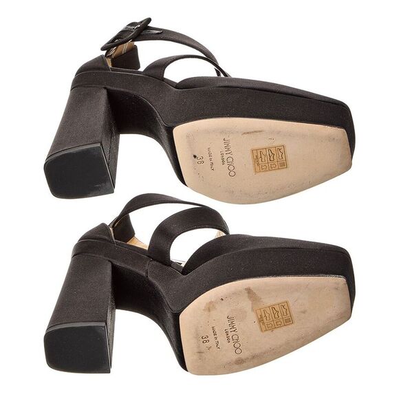 Jimmy Choo Gian 140 Leather Pump (Authentic Pre-Loved), Black - Picture 4 of 5